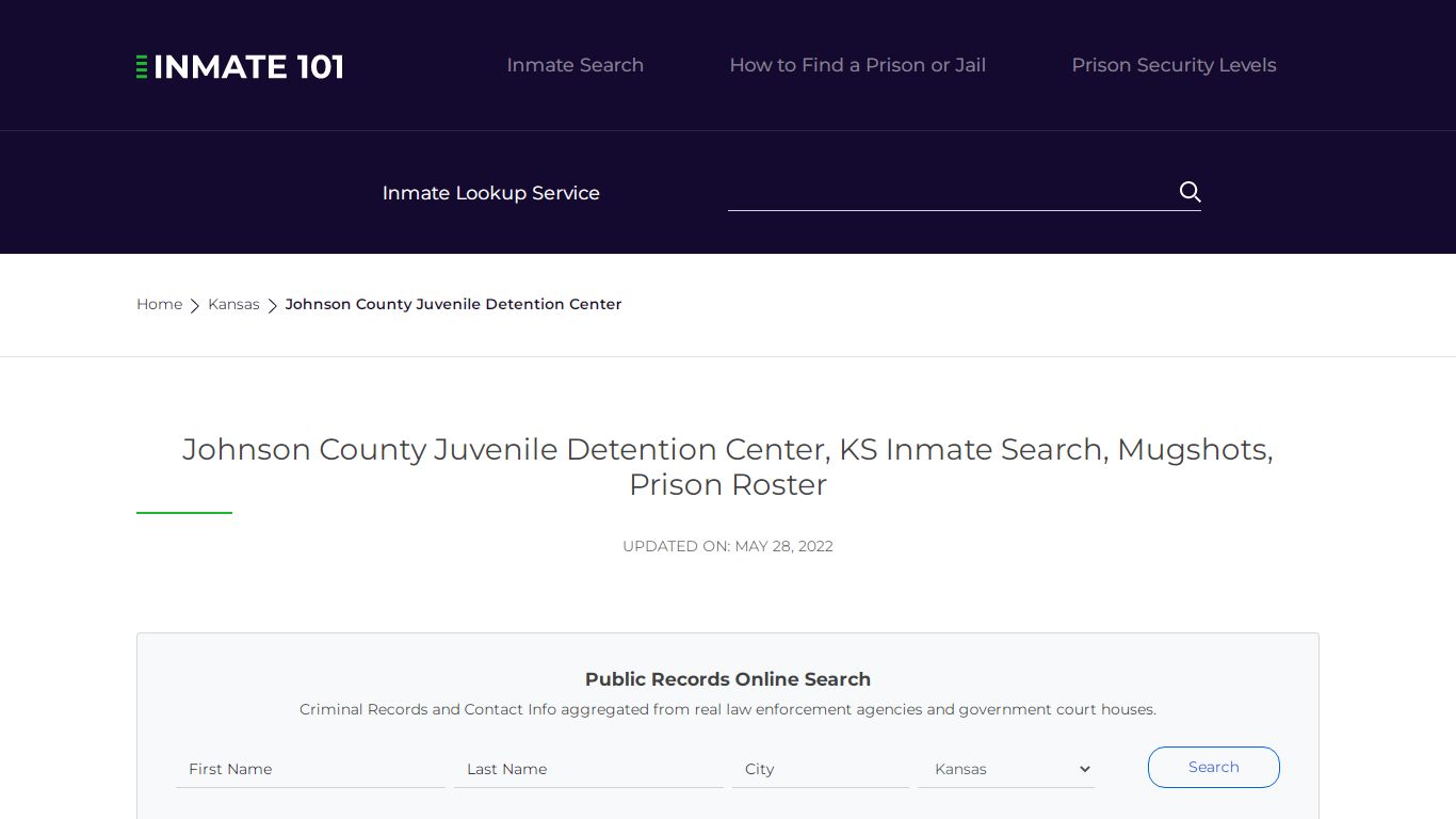 Johnson County Juvenile Detention Center, KS Inmate Search ...